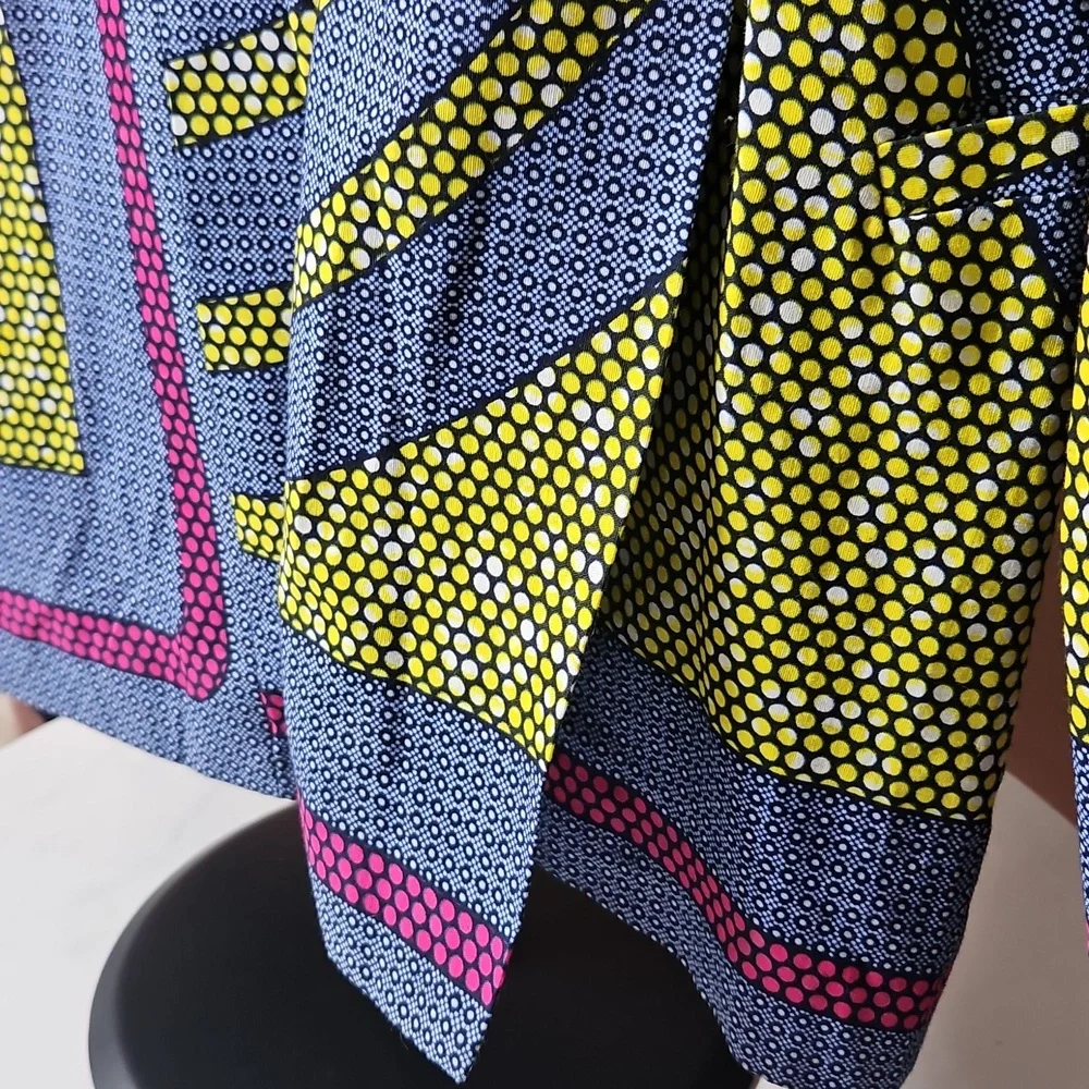 HANDMADE Slimfit Multicolor Blazer for Men - Picture 3 of 10